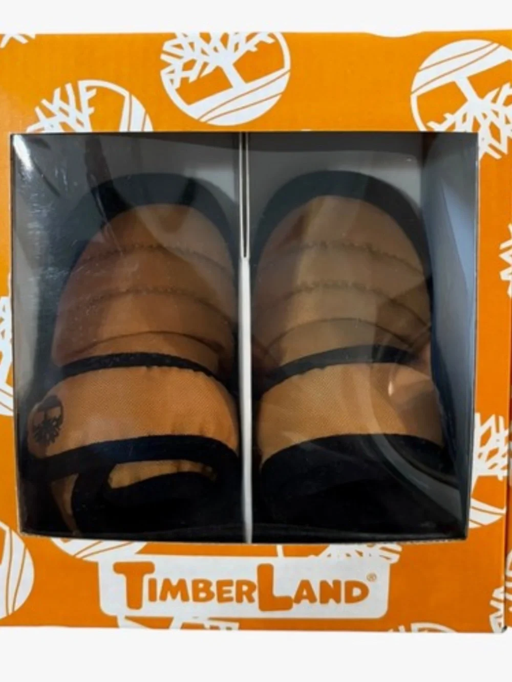 Timberland Infant Crib Bootie Mid‎ Hook & Loop Boot Size 2 Wheat Ripstop